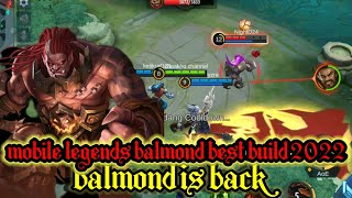 mobile legends balmond best build 2022 | balmond is back
