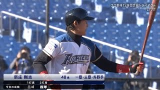 新庄剛志トライアウト全打席 Youtube