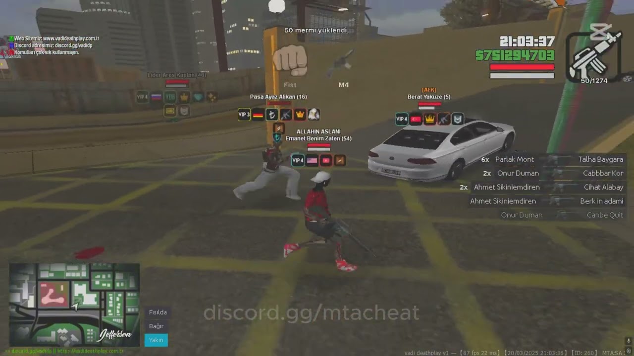 MTA | Vadi Deathplay @mtacheat in damgasına ugradı :D