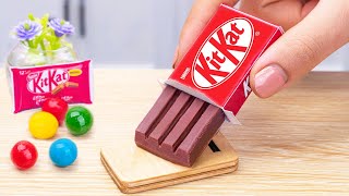 Amazing KITKAT Cake Dessert | Delicious Miniature Rainbow Chocolate Cake KITKAT Cake Decorating Idea