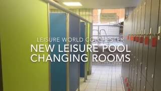 New leisure pool changing rooms at Leisure World Colchester