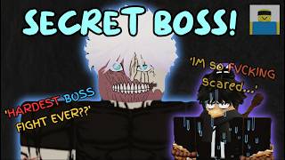 The secret JJS BOSS is OVERPOWERED | Jujutsu Shenanigans
