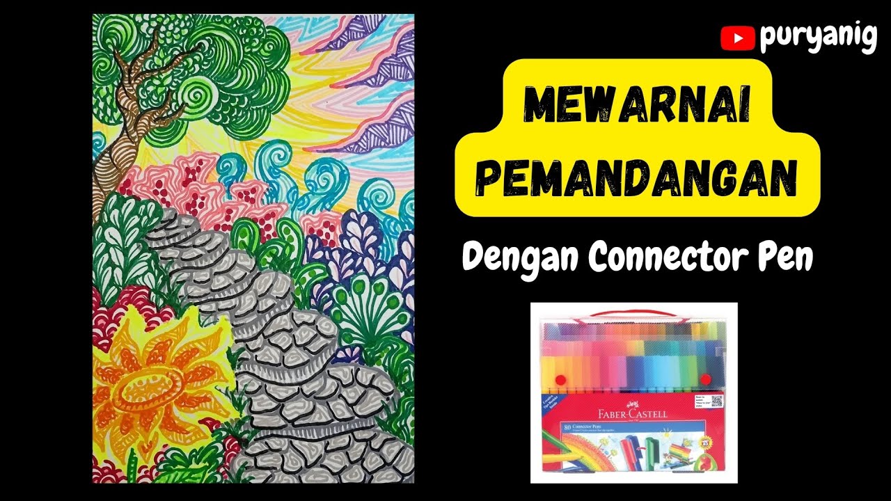 Mewarnai Pemandangan dengan Connector Pen 