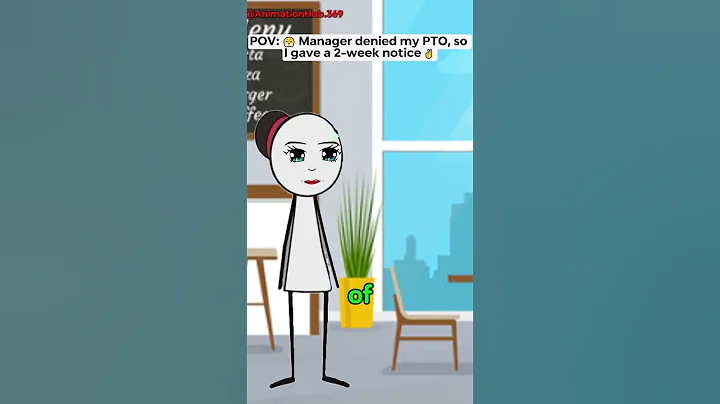 😤 Manager denied my PTO, so I gave a 2-week notice ✌️ #shortvideos #animation #manager #corporate