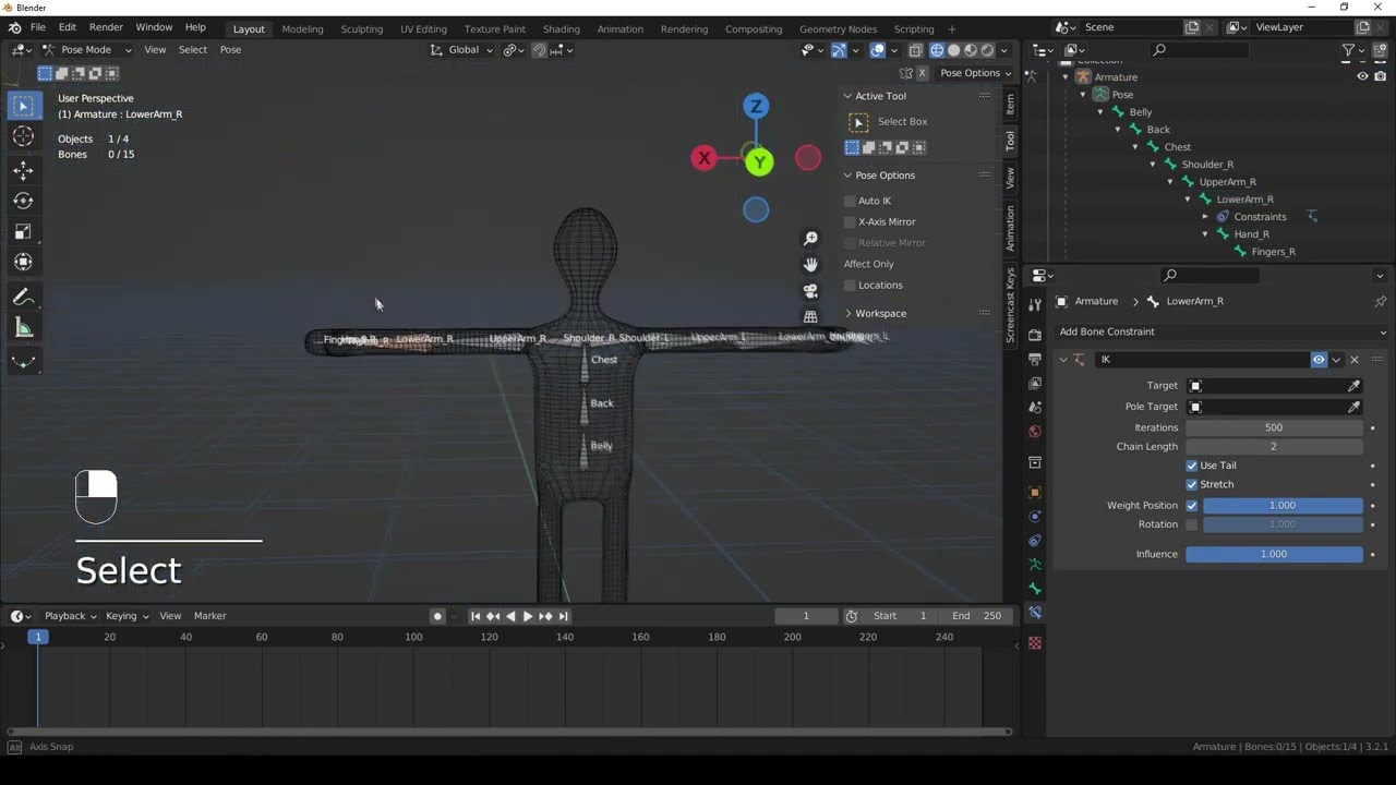 So animierst du mit INVERSE KINEMATICS 🏆 The Blender Guide (Blender