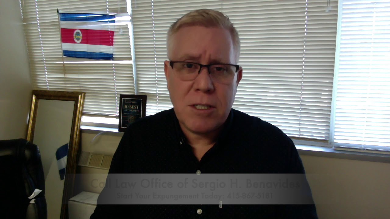 Expungements Basics Law Office of Sergio H. Benavides YouTube