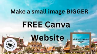 how to make a small clickable image become full screen on a canva website