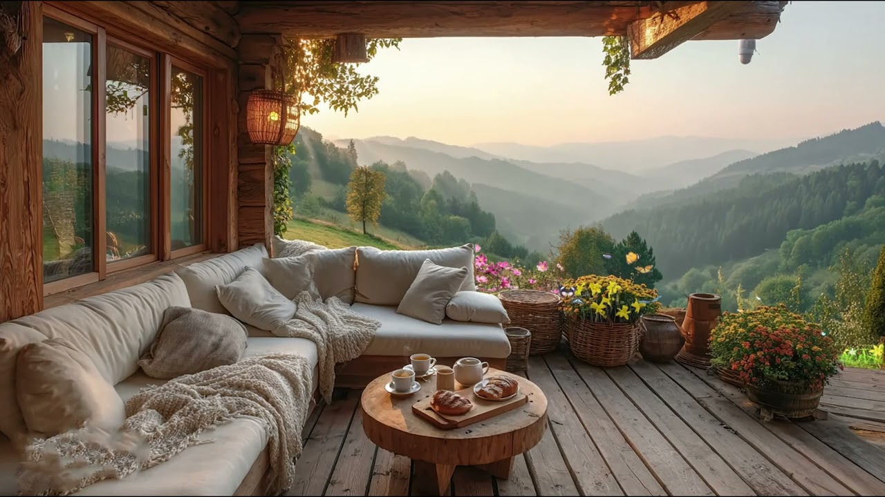 Morning Piano Ambience by the Lake 🌅 Relaxing Music for Study, Focus, Work and Stress Relief