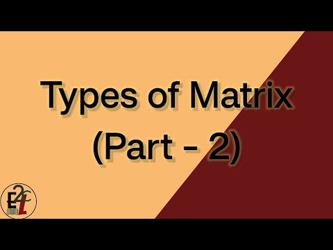 7 #type of Matrix part -2(singular, Transpose & triangular Matrix)|  Hindi tutorial