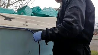 Shetland 535 Boat Project Restoration 2021 - Episode 9 - Rub Rail Fitting, Buffing and Cleaning Hull