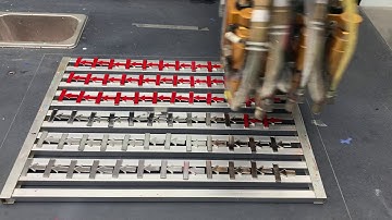 Soft enamel lapel pin automatic machine coloring process