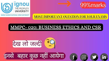 MMPC -020 MOST IMPORTANT QUESTION | IGNOU MBA |GYAN GATE