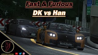 Fast & Furious VeilSide RX7 & 350z at Shuto C1 / Assetto Corsa screenshot 4