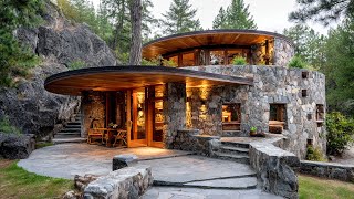 Download Lagu Een wereld zonder hoeken | Binnen in een volledig rond stenen huis MP3