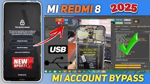 Redmi 8 Mi Account Unlock Tool - The FREE 🔥 Unlock Solution