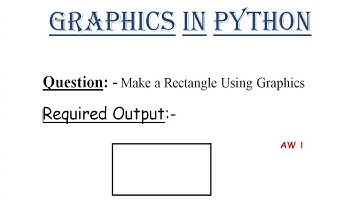 Making rectangle in Python Using Python Graphics