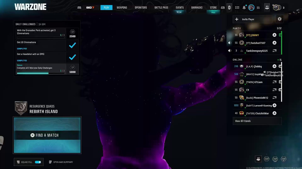 Rebirth Island Resurgence w/ Jimmy...Warzone Wednesday