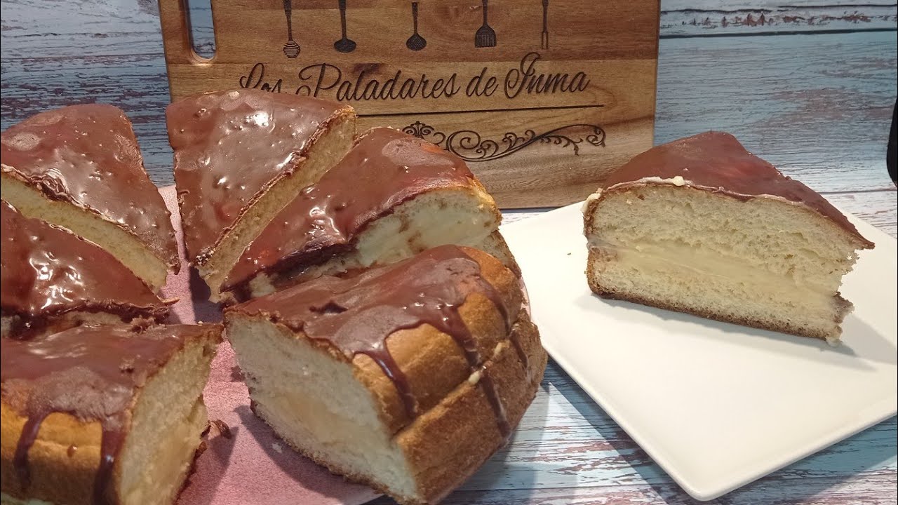 Cuñas de chocolate rellenas de crema en mambo/muy esponjosas y espectaculares#lospaladaresdeinma