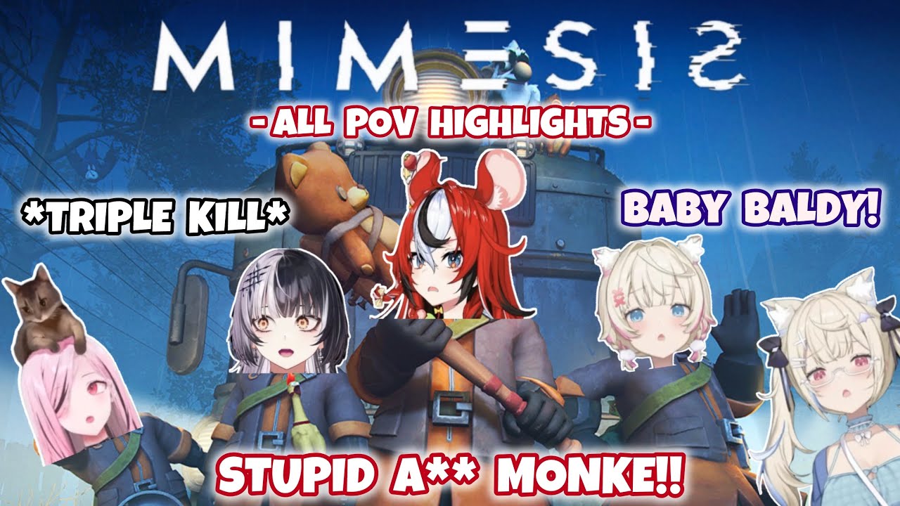 【 ALL POV 】The ABSOLUTE CHAOS in MIMESIS Collab with Calli, Bae, Shiori and FuwaMoco【 HIGHLIGHTS 】