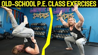 We Tried an OLD SCHOOL 1960s P.E. CLASS WORKOUT!