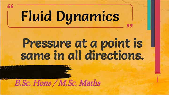 Pressure at a point is same in all directions , Fluid Dynamics, 6th Semester