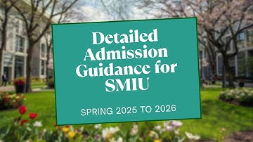 Admission Spring  Guidance  For SMIU University 2025 to 2026 | with Detailed  Guidance | Sir Salman.