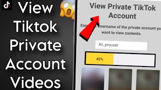 How To See Tiktok Private Account Videos Photos
