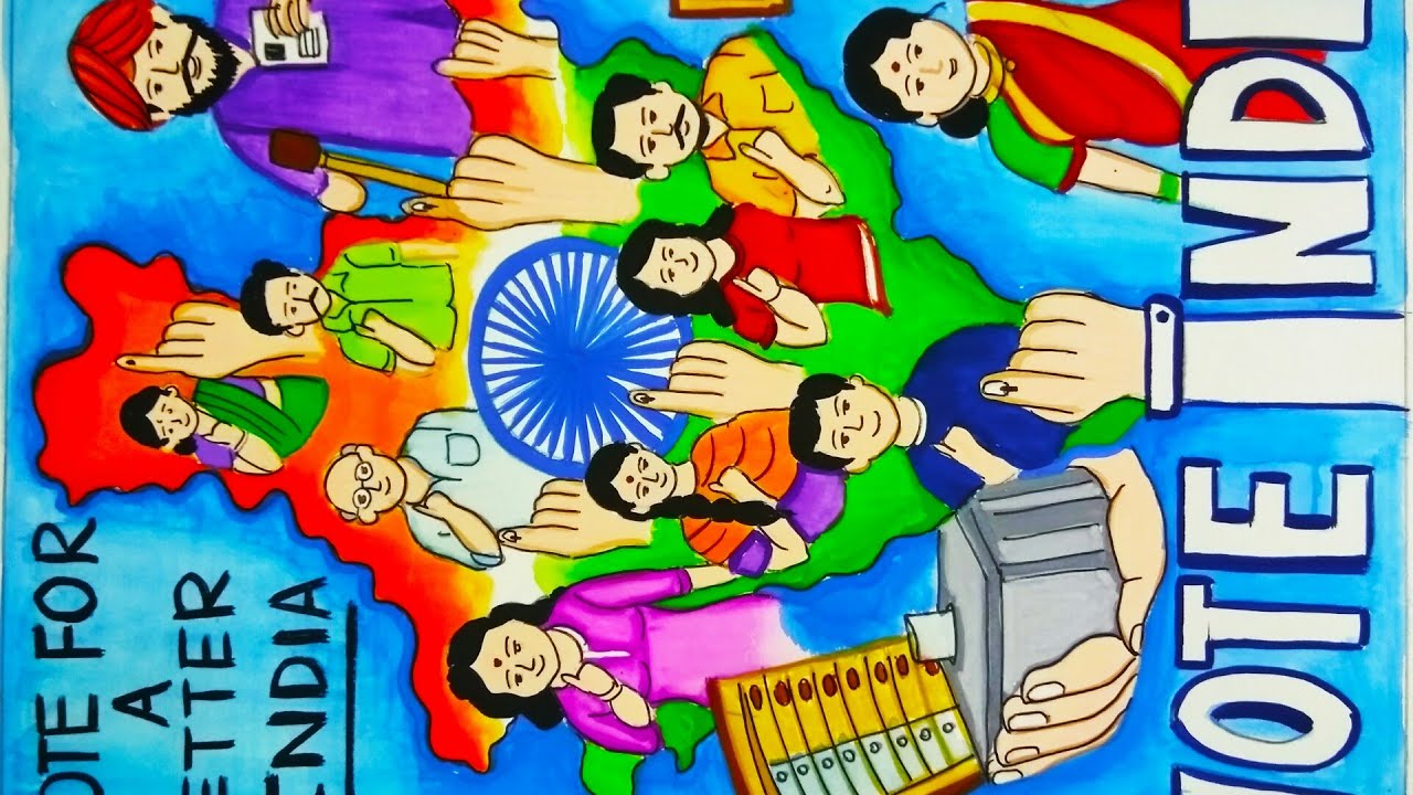 How To Draw And Paint Vote For Better India Drawing On Vote India For How To Draw And Paint Vote For Better India Drawing On Vote India For