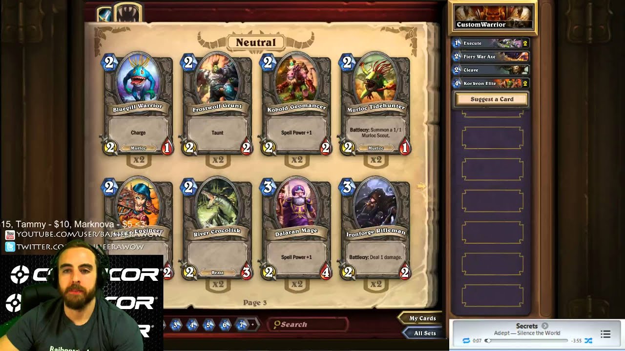 Bajheera - Hearthstone Deck Customization - Hearthstone Beta Gameplay