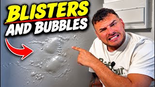 How to fix bubbles in paint.