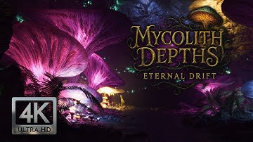 Enchanted Mushroom Cave Ambience | Relaxing Music, Trickling Water & Soft Cave Sounds