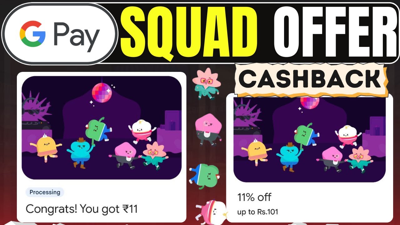 Предложение Gpay My Squad || Новое предложение Gpay по возврату части потраченных средств || Пред...