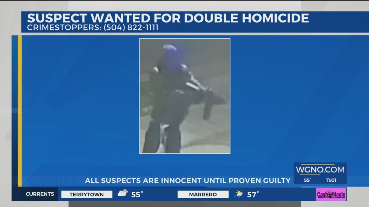 Double homicide suspect sought by New Orleans police - YouTube