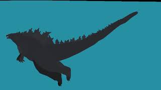 Godzilla swimming.   / At the end I was bored*