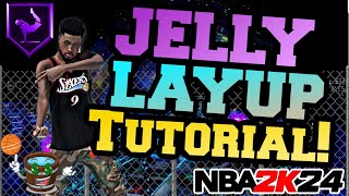 NBA 2K24 JELLY Layup TUTORIAL w/ HANDCAM! BEST Layup Animation Packages for ALL BUILDS!