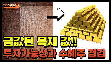 금값된 목재 값!! 투자가능성과 수혜주 점검