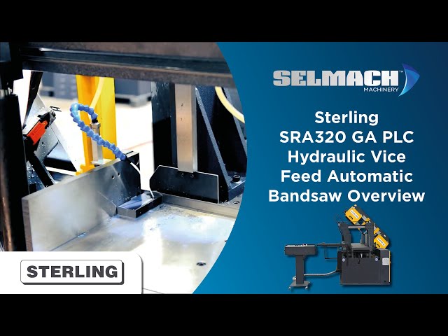 Sterling SRA320 GA PLC Hydraulic Vice Feed Automatic Bandsaw Overview