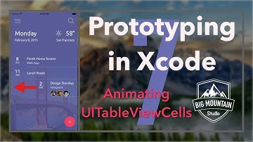 Prototyping Apps in Xcode: Populating, Animating UITableViewCells: Part 7 (iOS, Xcode 8, Swift 3)