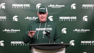 Michigan State Football Coach Pat Fitzgerald Is Counting Down The Days To Play Michigan