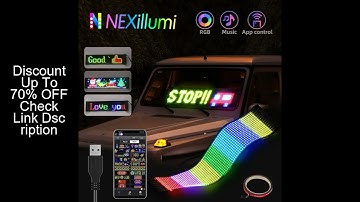LED Matrix Pixel Panel ,USB 5V Flexible Addressable RGB Pattern Graffiti Scrolling Text Animation Di