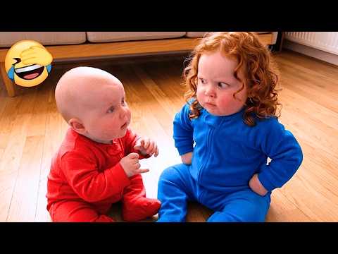Try Not To Laugh: Funniest Baby Videos & Twins Moments That Will Make You Laugh