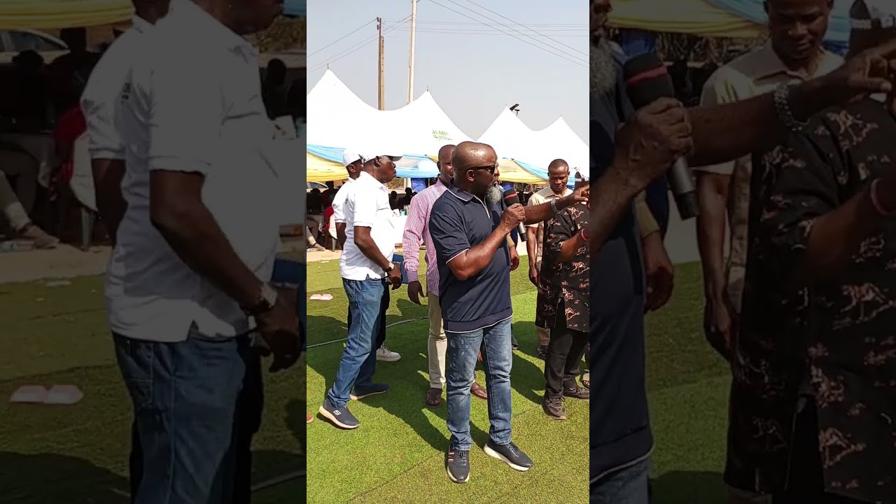 EBONYI state APC chairman gives his welcome remarks during the foundation's opening 