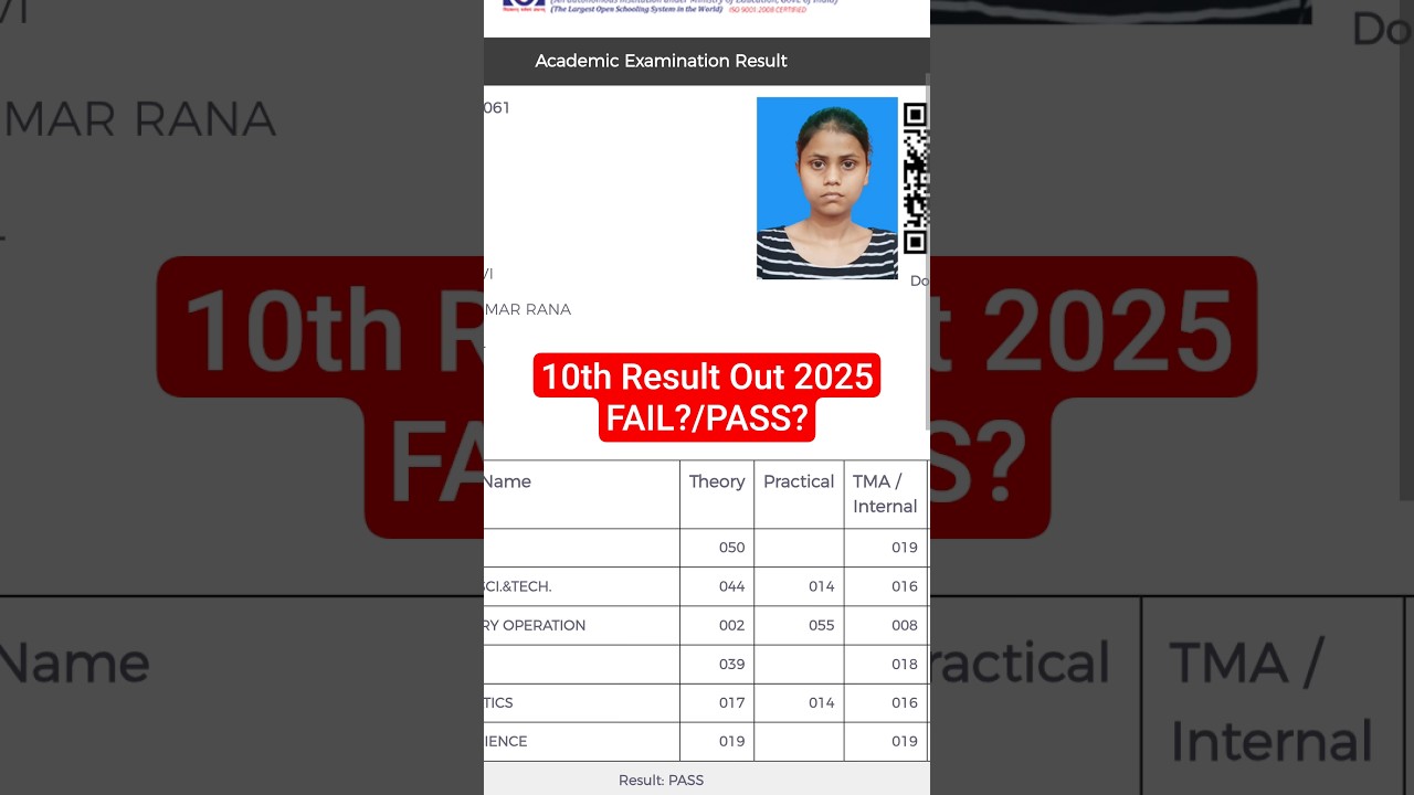 NIOS RESULT OUT 2025 | NIOS APRIL EXAM Result Check | kriscapeducation | 