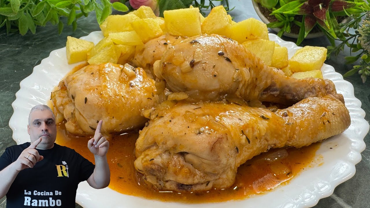 Pollo en Salsa. Receta Fácil, Rápida y Riquísima.😋😋