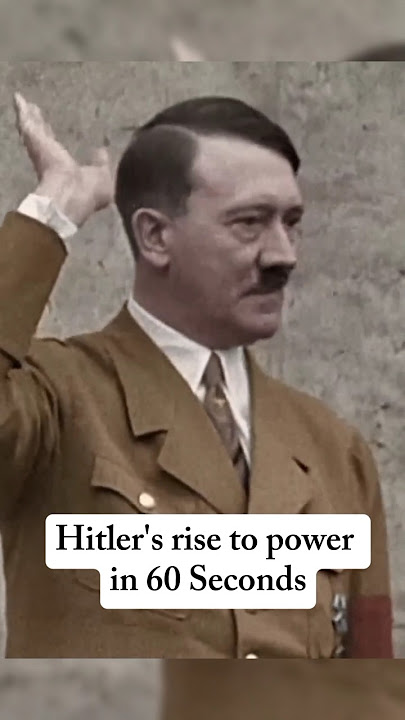 Adolf Hitler's Rise to Power in 60 Seconds #hitler