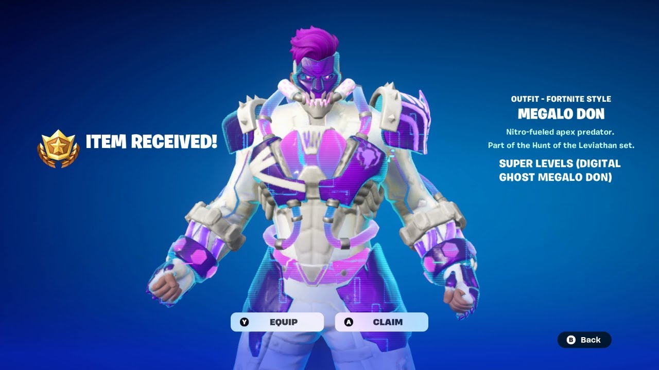 FORTNITE DIGITAL GHOST MEGALO DON UNLOCKED