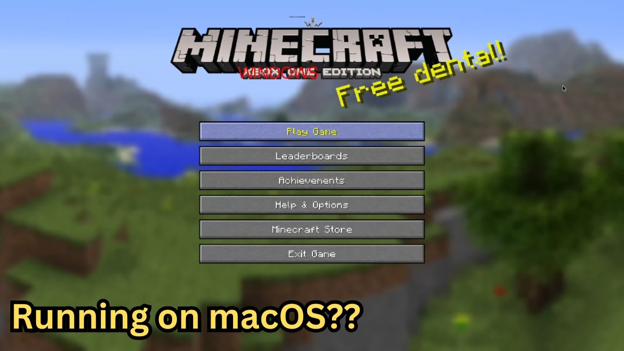 Minecraft Legacy Console Edition running on macOS - YouTube