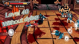 Samurai heroes 3 level 40 without dying samurai warrior: action fight #samurai3 screenshot 2