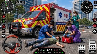 Ambulance City Rescue Simulator 3D Game 911 Us Emergency Ambulance - #ambulancegames #brazil #part7 screenshot 5