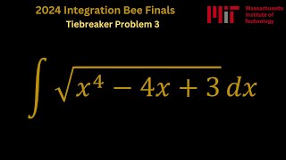 MIT 2024 Integration BEE Finals, Tiebreaker 3